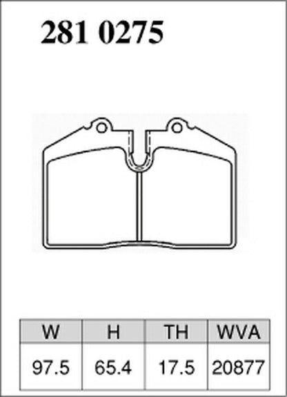 DIXCEL ブレーキパッド Zタイプ FERRARI 348 1989〜1995 リア左右セット 2810275