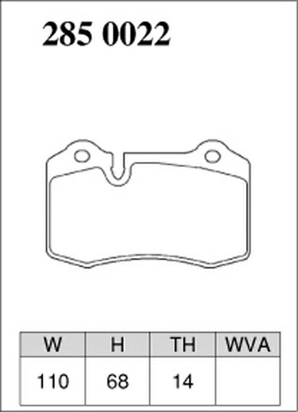 DIXCEL ブレーキパッド ESタイプ FERRARI F430 2004〜 リア左右セット 2850022