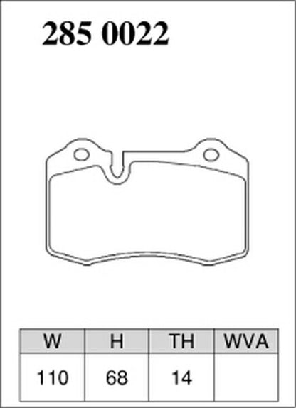 DIXCEL ブレーキパッド ESタイプ FERRARI F430 2004〜 リア左右セット 2850022