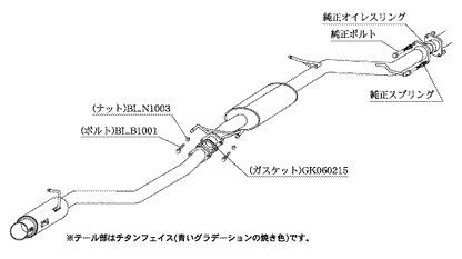 ステップワゴンスパーダ RF5 マフラー 柿本改 GTボックス06&S H42347