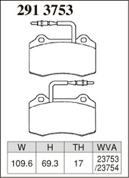 DIXCEL ブレーキパッド Zタイプ PEUGEOT 406 D9CPV 2000〜2003/03 フロント左右セット 2913753