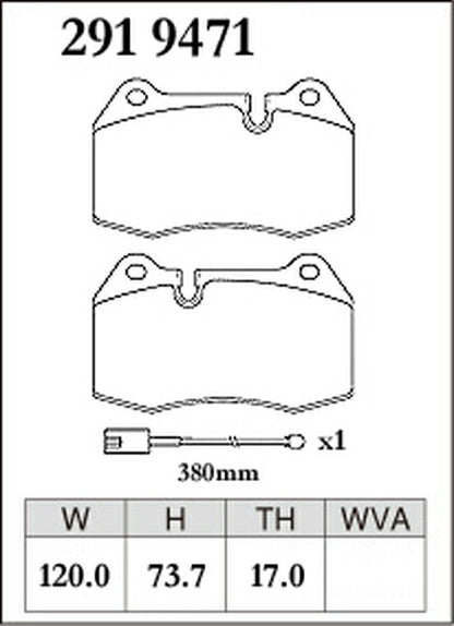 DIXCEL ブレーキパッド Zタイプ MASERATI グラントゥーリズモ MGT 2007〜 フロント左右セット 2919471