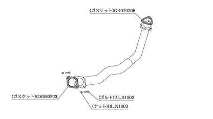 柿本改 フロントパイプ Standard ソアラ E-GZ20 1986/1〜1991/5 【TF309】 カキモト カキモト フロントパイプ スタンダード