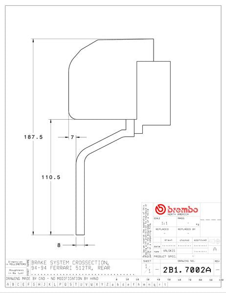 brembo GT-KIT FERRARI 512TR 1991〜1994 2B1.7002A/2B2.7002A