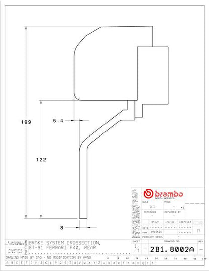 brembo GT-KIT FERRARI F40 1987〜1991 2B1.8002A/2B2.8002A