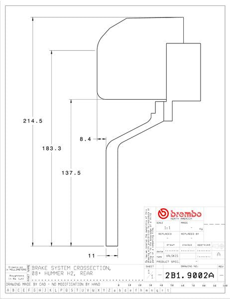 brembo GT-KIT HUMMER H2 2008〜2009 2B1.9002A/2B2.9002A