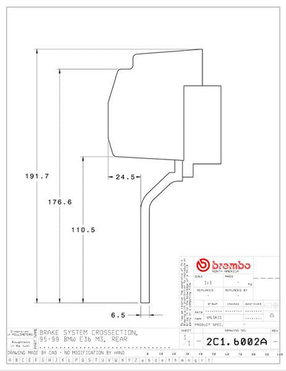 brembo GT-KIT BMW M3 E36 1993〜1999 2C1.6002A/2C2.6002A