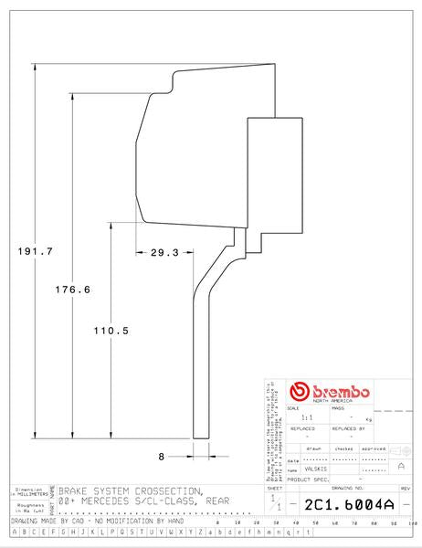 brembo GT-KIT MERCEDES BENZ CL600 W215 2000〜2002 2C1.6004A/2C2.6004A