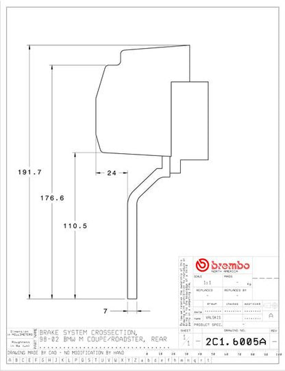 brembo GT-KIT BMW Z3 E36/E37/E38 1998〜2002 2C1.6005A/2C2.6005A