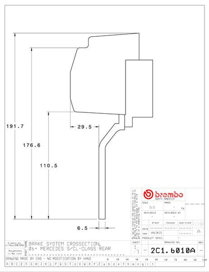 brembo GT-KIT MERCEDES BENZ S600 W221 2006〜2013 2C1.6010A/2C2.6010A