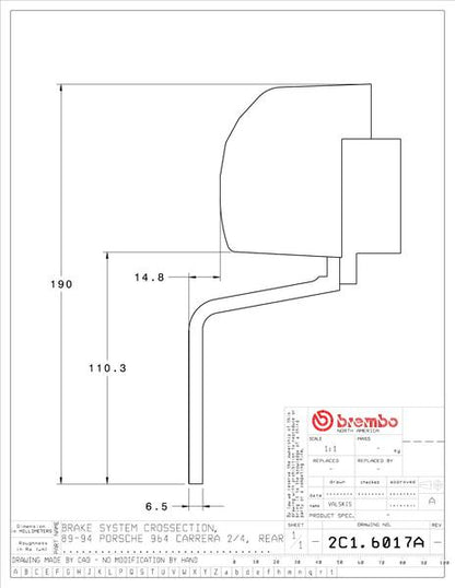 brembo GT-KIT PORSCHE 964 カレラ2 1990〜1991 2C1.6017A/2C2.6017A