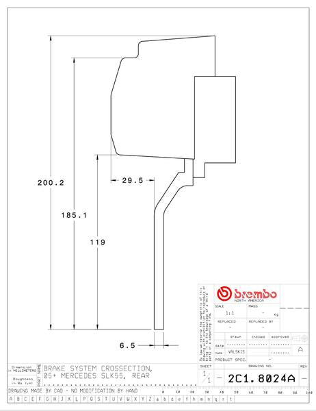 brembo GT-KIT MERCEDES BENZ SLK55 R171 2005〜2011 2C1.8024A/2C2.8024A