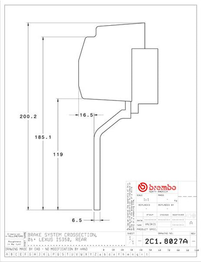 brembo GT-KIT レクサス IS250/IS350 2006〜2013 2C1.8027A/2C2.8027A