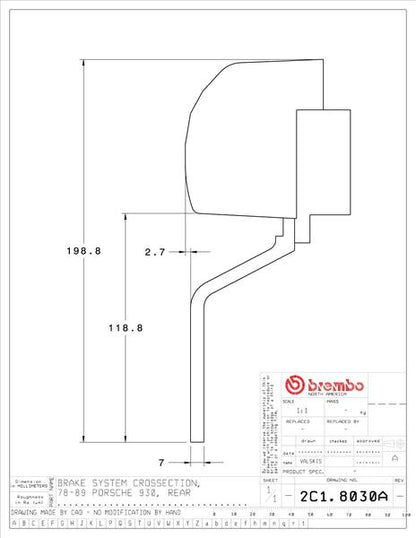 brembo GT-KIT PORSCHE 930 1980〜1989 2C1.8030A/2C2.8030A