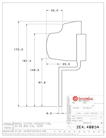 brembo GT-KIT BMW E36 1992〜1998 2E4.4001A