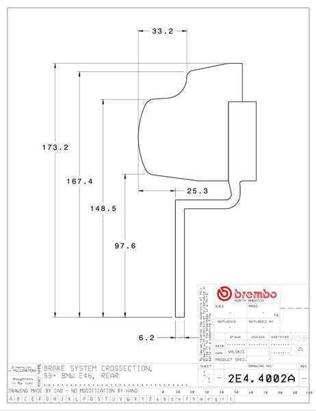 brembo GT-KIT BMW 3シリーズ E46 1999〜2005 2E4.4002A