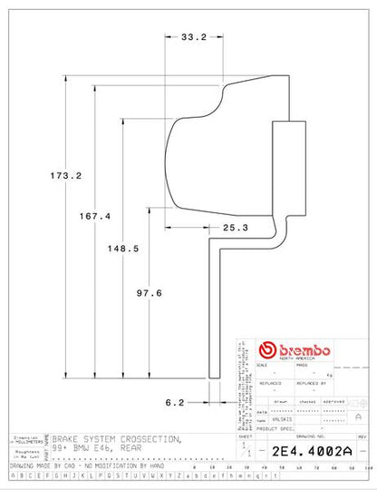 brembo GT-KIT BMW 3シリーズ E46 1999〜2005 2E4.4002A