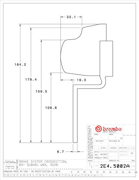 brembo GT-KIT スバル WRX 2008〜2014 2E4.5002A/2E5.5002A