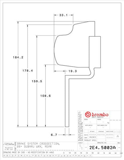 brembo GT-KIT スバル WRX 2008〜2014 2E4.5002A/2E5.5002A