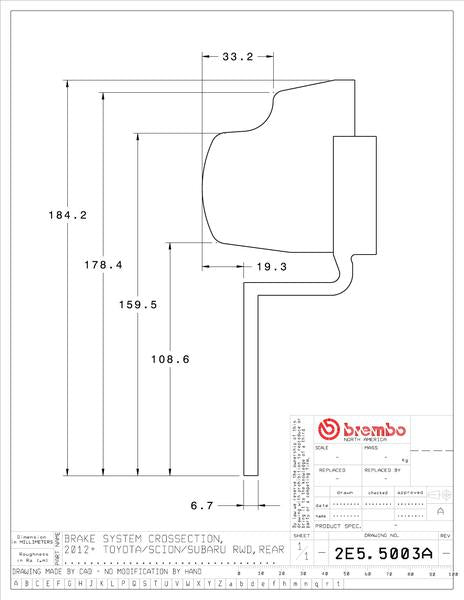 brembo GT-KIT SCION FR-S 2012〜2016 2E4.5003A/2E5.5003A