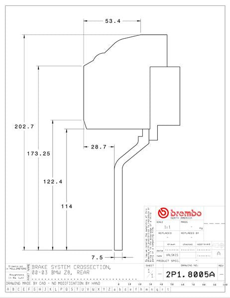 brembo GT-KIT BMW Z8 E52 2000〜2003 2P1.8005A/2P2.8005A