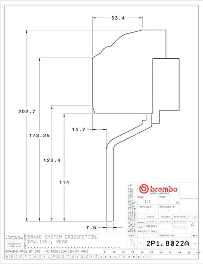 brembo GT-KIT BMW E81/E82/E88 2006〜2012 2P1.8022A/2P2.8022A