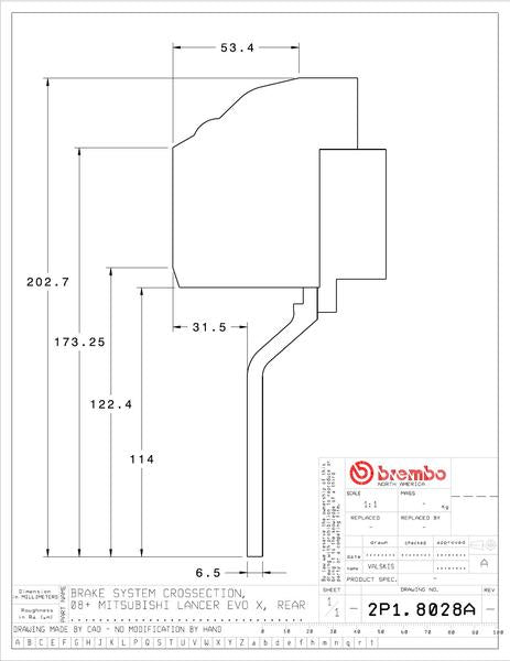 brembo GT-KIT ミツビシ ランサーエボリューションX 2008〜 2P1.8028A/2P2.8028A