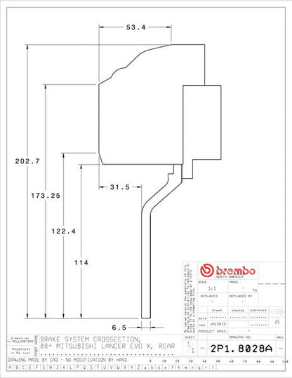 brembo GT-KIT ミツビシ ランサーエボリューションX 2008〜 2P1.8028A/2P2.8028A