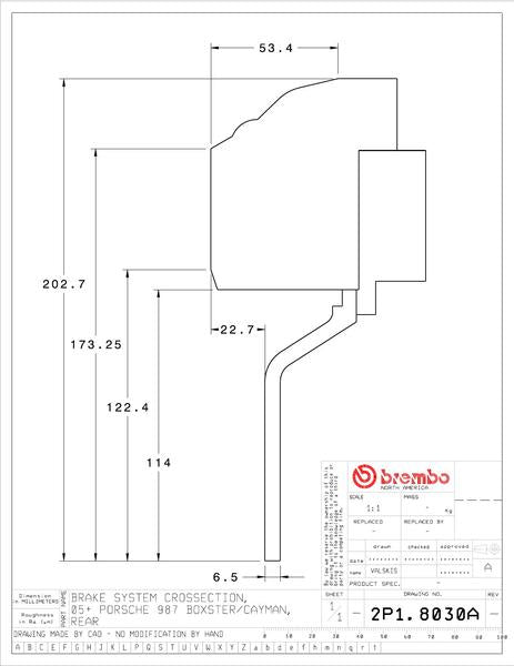 brembo GT-KIT PORSCHE 987ボクスター 2005〜2011 2P1.8030A/2P2.8030A
