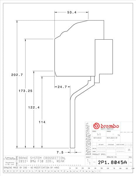 brembo GT-KIT BMW F32/F33 2014〜2015 2P1.8045A/2P2.8045A