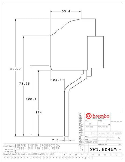 brembo GT-KIT BMW F20/F21 2013〜 2P1.8045A/2P2.8045A