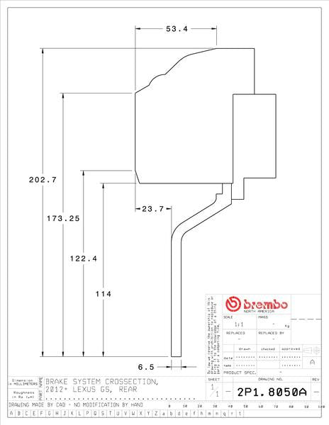 brembo GT-KIT レクサス RC350 2015〜 2P1.8050A/2P2.8050A