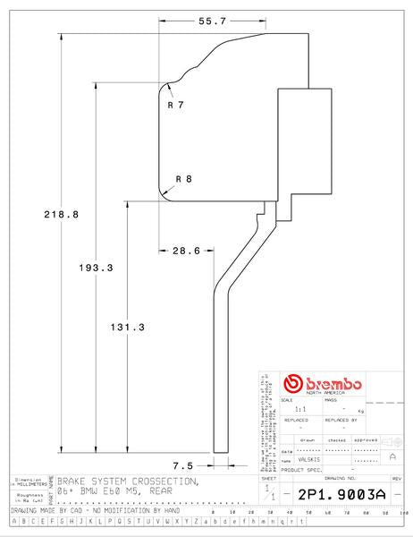 brembo GT-KIT BMW M5 E60 2006〜2010 2P1.9003A/2P2.9003A