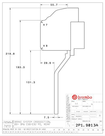 brembo GT-KIT BMW M3 E90/E92/E93 2008〜2011 2P1.9013A/2P2.9013A