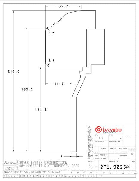 brembo GT-KIT MASERATI グラントゥーリズモ 2007〜2019 2P1.9023A/2P2.9023A