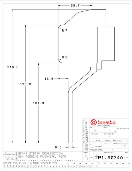 brembo GT-KIT PORSCHE 970パナメーラ 2009〜2016 2P1.9024A/2P2.9024A