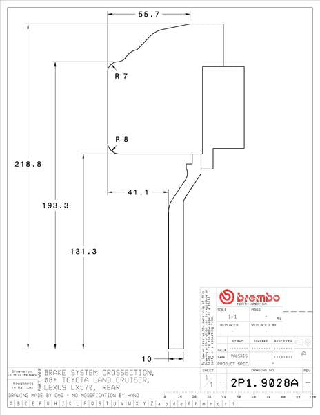 brembo GT-KIT トヨタ ランドクルーザー 200系 2008〜2014 2P1.9028A/2P2.9028A