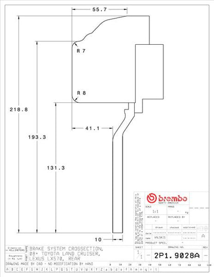 brembo GT-KIT トヨタ ランドクルーザー 200系 2008〜2014 2P1.9028A/2P2.9028A