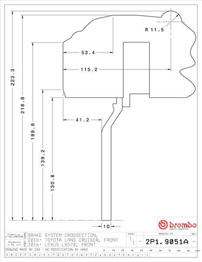 brembo GT-KIT トヨタ ランドクルーザー 2015〜 2P1.9051A/2P2.9051A