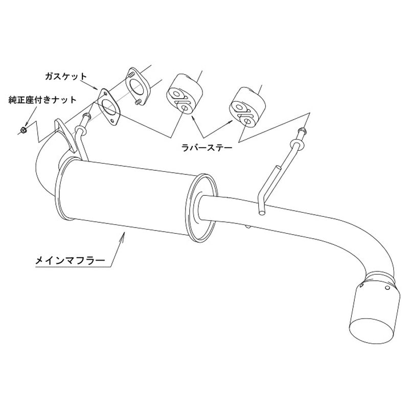 HKS LEGAL ジムニーシエラ JB74W 18/07- 【31013-AS020】 マフラー LEGAL エッチケーエス リーガル
