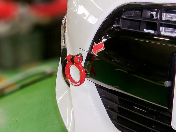 アクア NHP10 牽引フック オクヤマ フリップアップトーイングフック