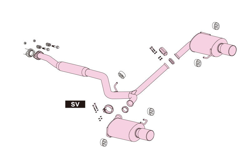 FUJITSUBO legalis Legalis R typeEVOLUTION SV ＋BGテールオプション左右 レガシィツーリングワゴン CBA-BP5 H18.5〜H21.5（2006.5〜2009.5） 【790-64081×1＋BG-OP2×1】 マフラー フジツボ レガリスR＋BGテールOP左右