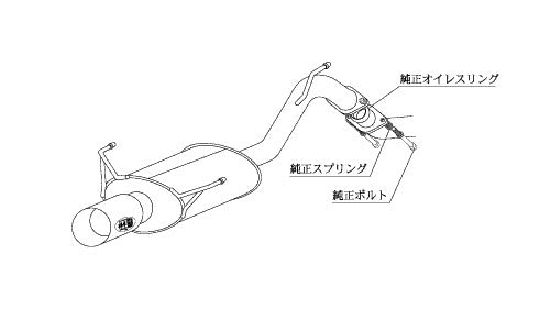柿本改 Kakimoto.R アルファード (エアロバンパーグレード) UA CBA DBA-ANH10W 2002/5〜2008/5 【TS364R】 マフラー カキモト カキモト カキモトR