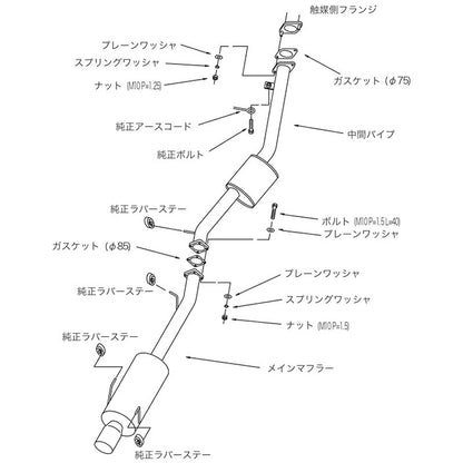HKS Hi-Power409 シルビア S14 93/10-98/12 【31006-AN018】 マフラー Hi-Power409 エッチケーエス ハイパワー409