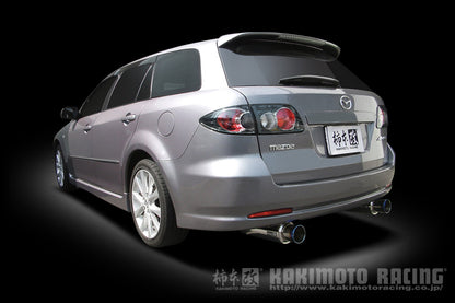 柿本改 Regu.06 & R アテンザスポーツワゴン LA UA-GY3W '05 6_M C前 2002/5〜2005/6 【Z21310】 マフラー カキモト カキモト レグ06 & R