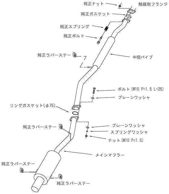 HKS サイレントハイパワー スバル インプレッサWRX TA-GDA 2000/08〜2002/10 31019-AF023