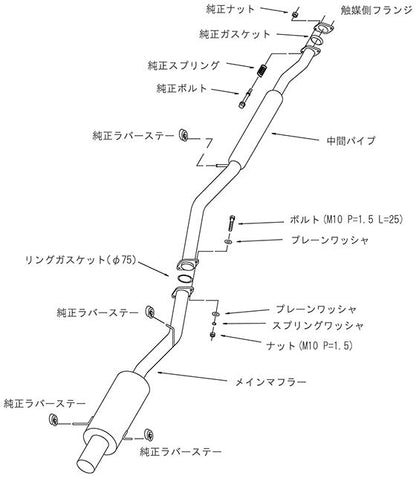 HKS サイレントハイパワー スバル インプレッサWRX TA-GDA 2000/08〜2002/10 31019-AF023