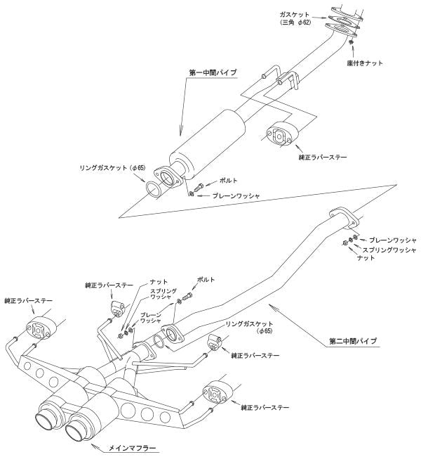 シビックタイプR FK8 マフラー HKS ハイパワー スペックL II 31019