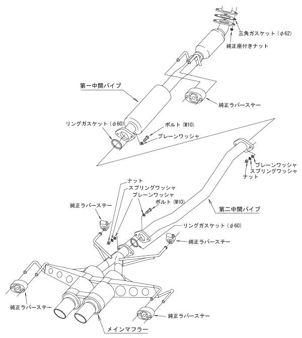 シビック FK7 マフラー HKS ハイパワー スペックL II 31019-AH108