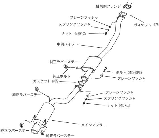HKS サイレントハイパワー ニッサン スカイラインGT-R E-BNR32 1989/08〜1994/12 31019-AN011
